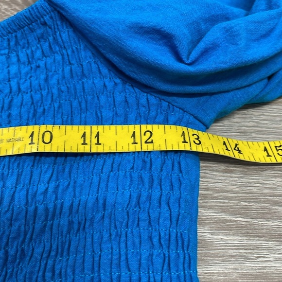 Zara Smocked Puff Sleeve Cropped Square Neck Blouse S - Picture 8 of 15